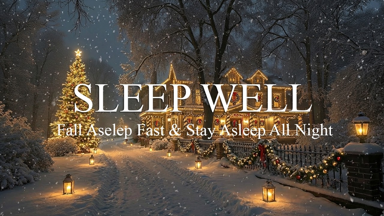 Relaxing Snowfall & Soothing Music to Help You Sleep Well