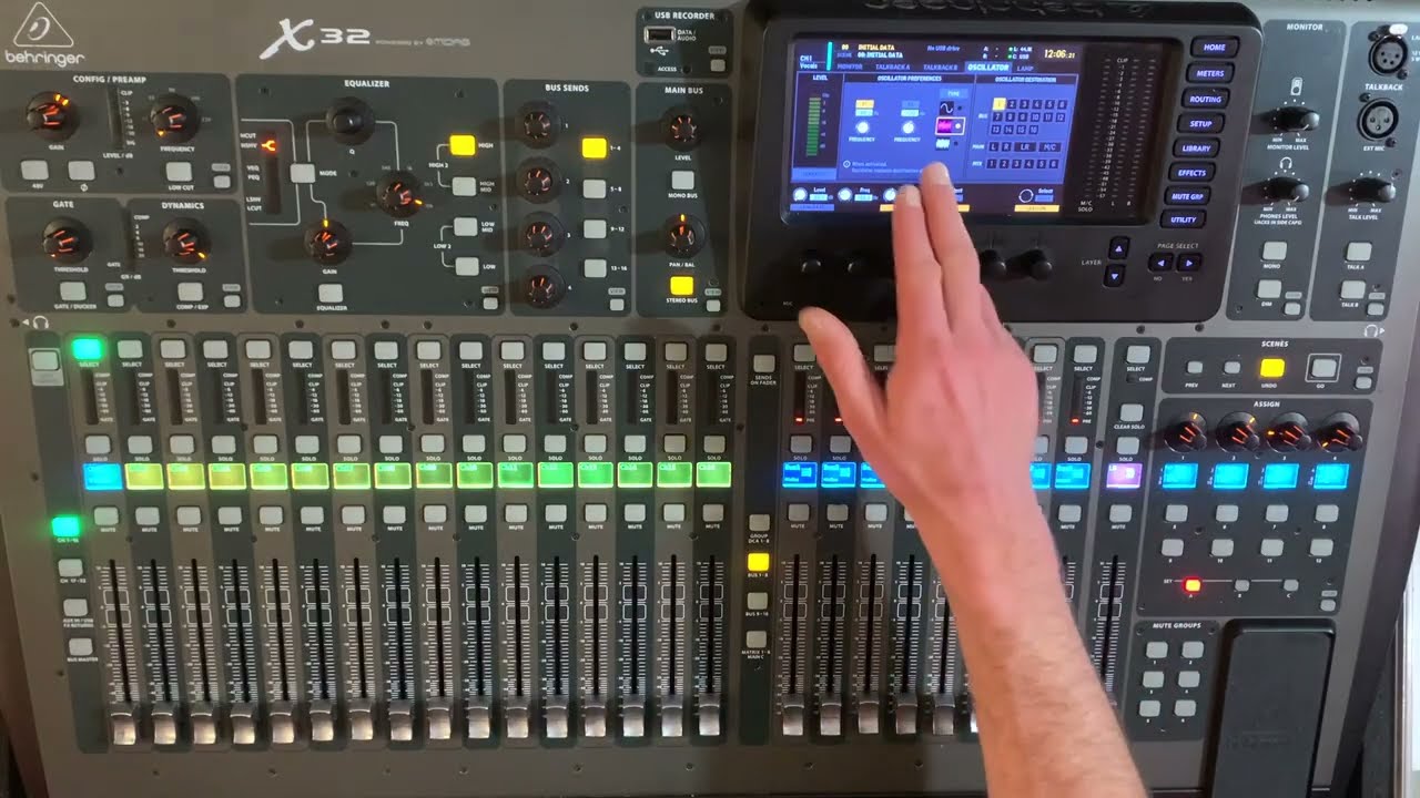 X32: Test du système et EQ 31 bandes