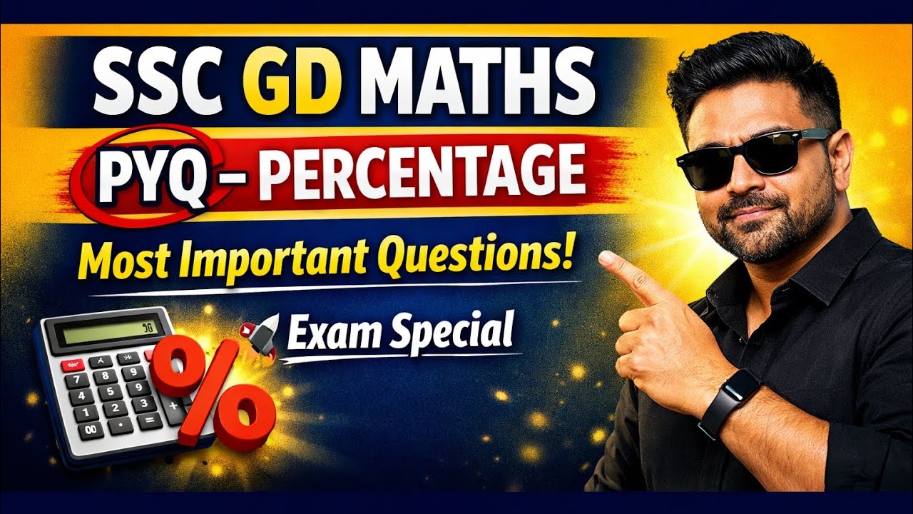 Ssc gd pyq percentage math, ssc gd math pyq solution 