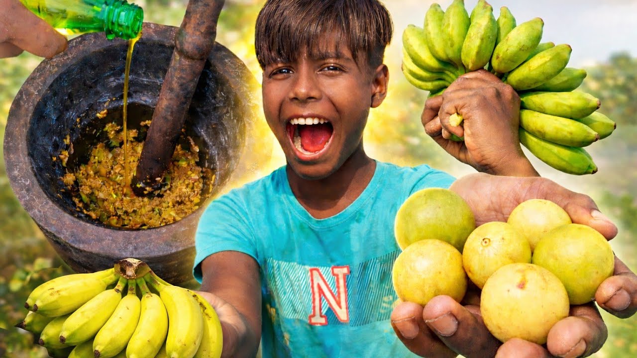 😋কাঁচা কলা দিয়ে বরই মাখা, মুখে জল চলে আসবে 😋