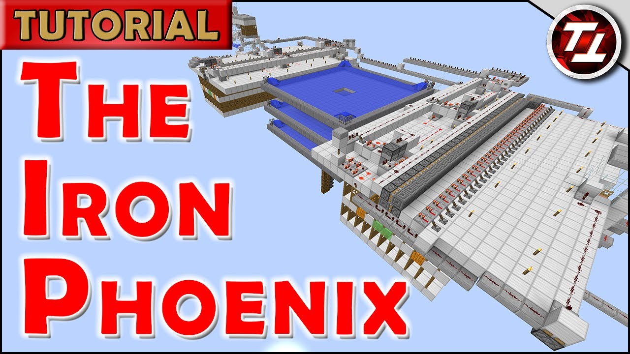 The Iron Phoenix - Minecraft Self-Assembling Iron Golem Farm - 2600 Iron/hr (Works in 1.12+)