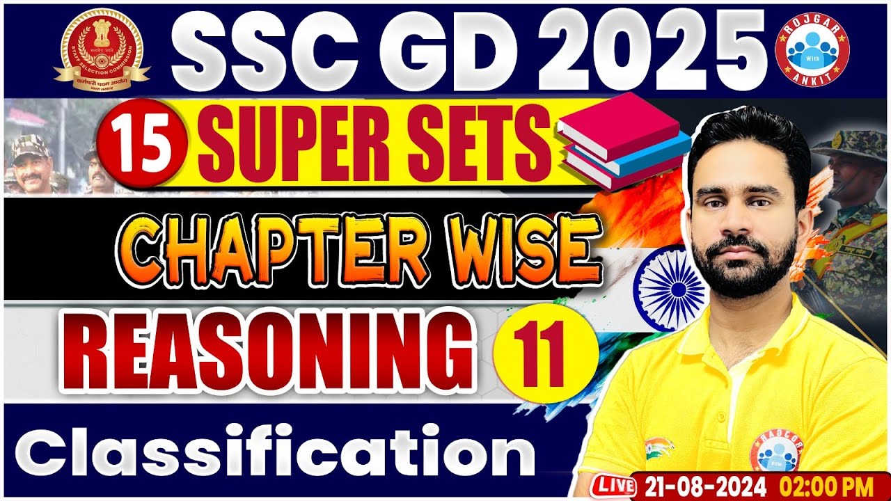 SSC GD 2025 | Classification Reasoning Class | SSC GD Reasoning Super Sets | By Rahul Sir