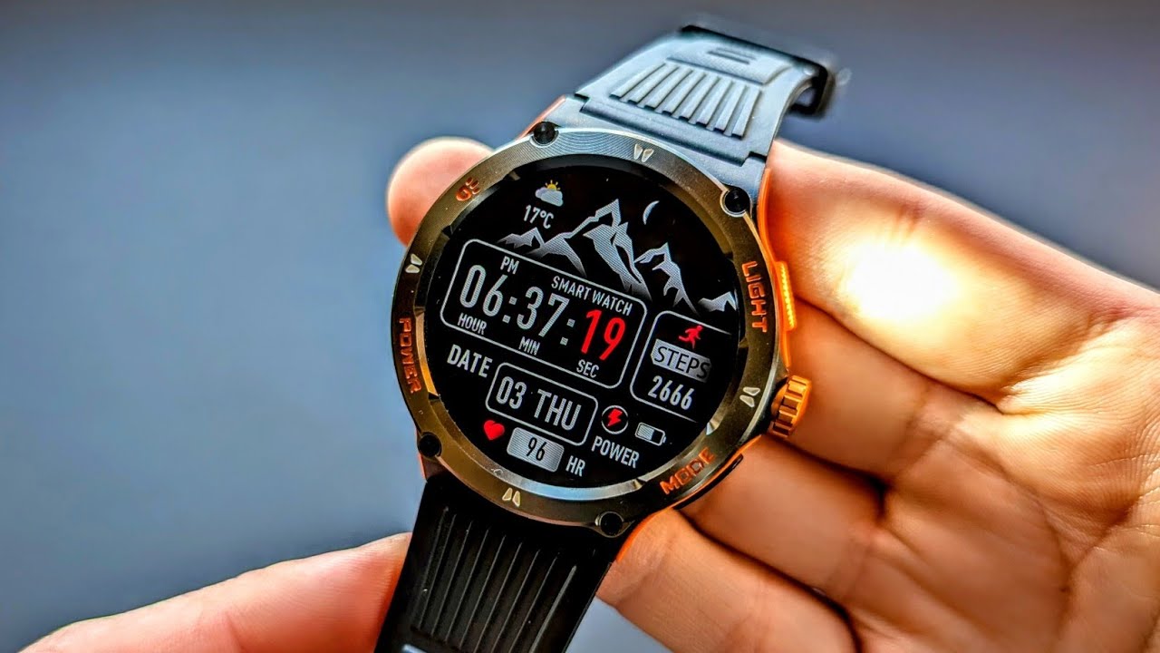 KT76 SmartWatch Quick REVIEW - With Flashlight, Calls, Speaker, StepCounter, Health & Exercise Track