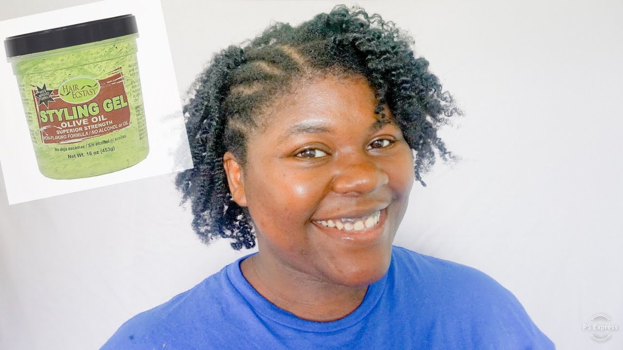 Using gel on my 4C hair for the first time