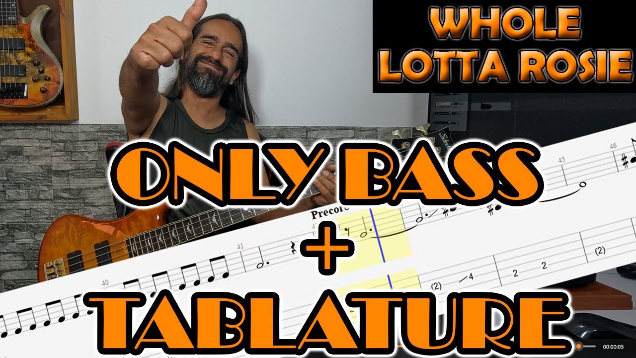 Whole Lotta Rosie – AC/DC - Track bass (Only Bass) + Tablature