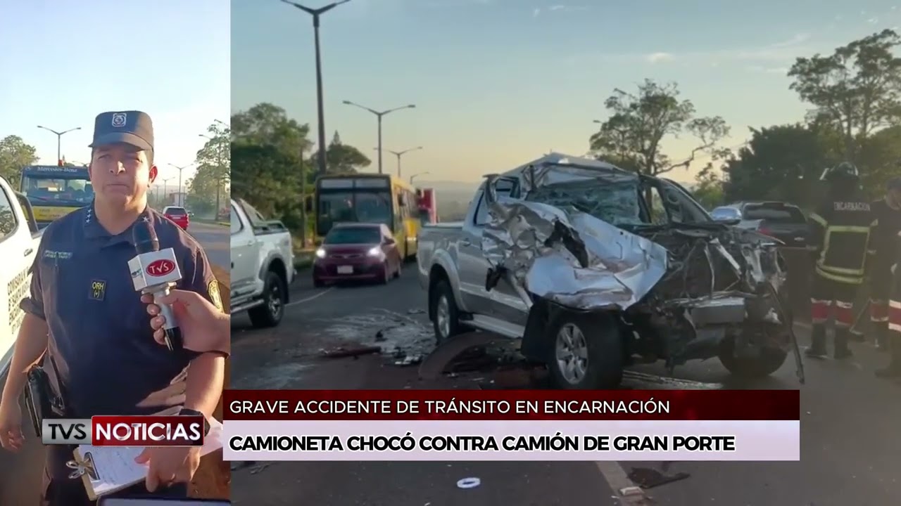 GRAVE ACCIDENTE DE TRÁNSITO EN ENCARNACIÓN