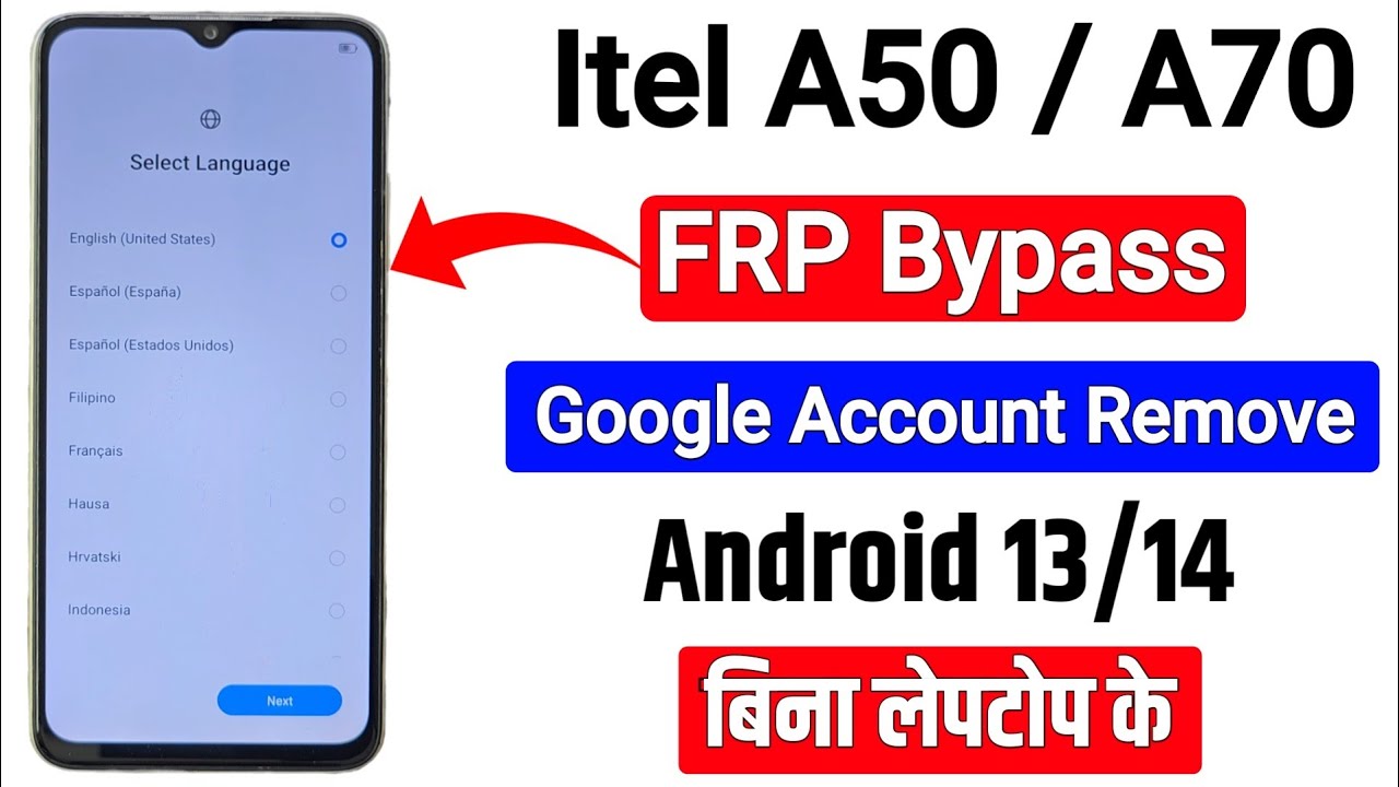 Itel A50 | A50c Google/Frp Bypass Without Pc 2025 - Share Article Not Working Android 13/14