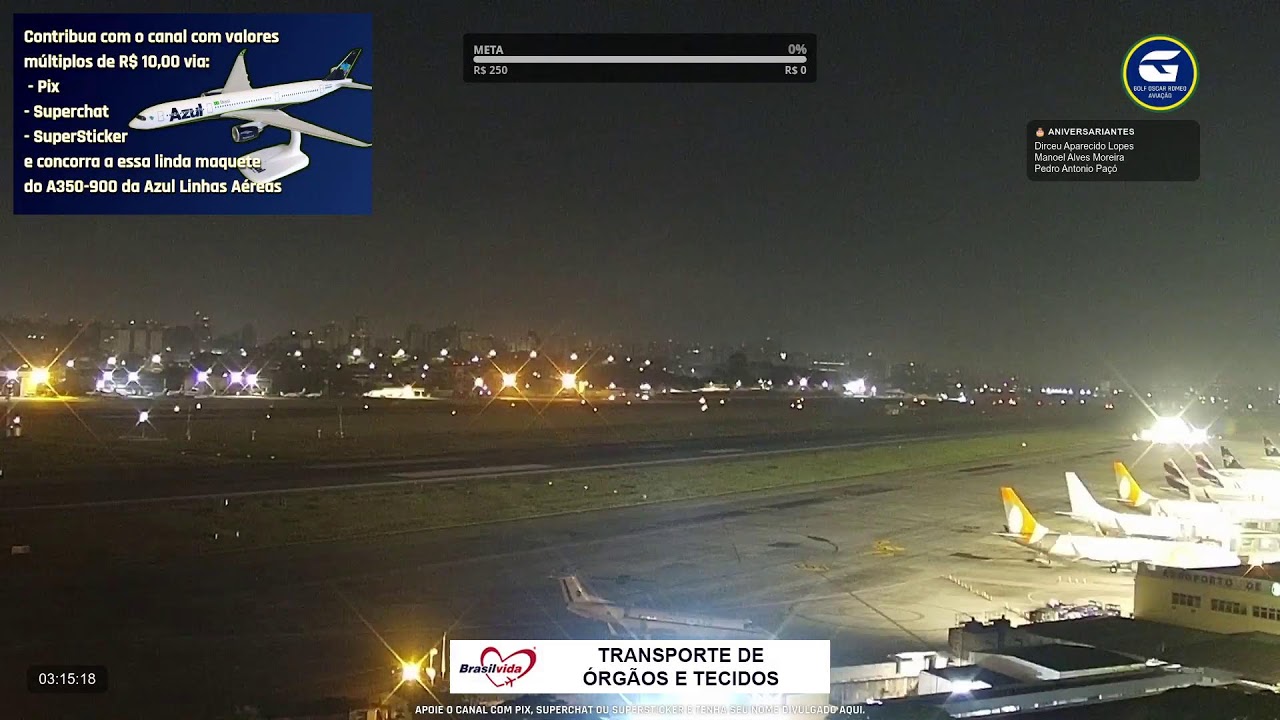 SBSP LIVE #1 - Aeroporto de São Paulo AO VIVO - CGH Airport - 17/03 Noite
