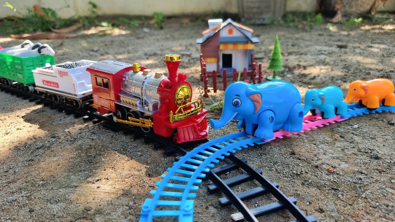 Merakit Mainan Kereta Api Classic Train Unique Gift, Kereta Api Gajah
