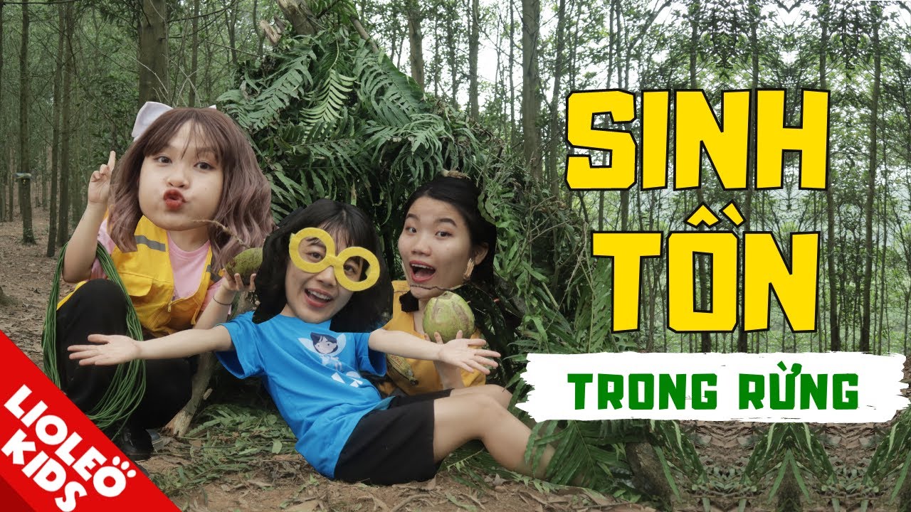 24H DỰNG LỀU TRONG RỪNG - Dựng lều bằng lá cây và phát hiện TỔ CHIM kỳ lạ