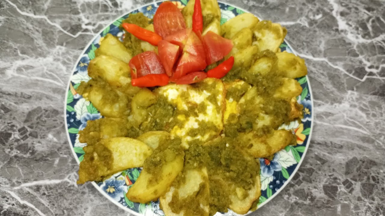 MENU HEMAT & NIKMAT! TELUR KENTANG SAMBAL HIJAU – MAKANAN SEHARI-HARI YANG BIKIN NAFSU MAKAN NAIK!