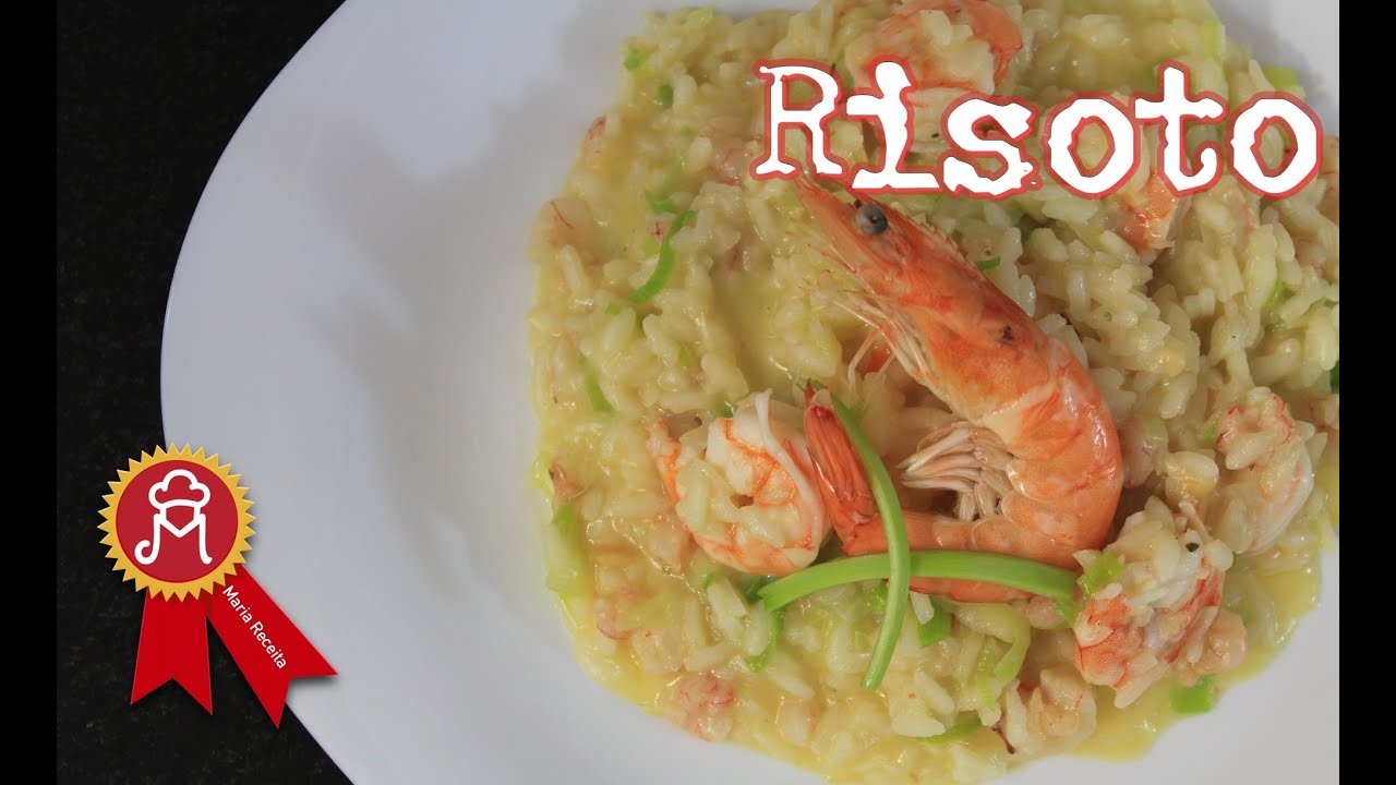 Risoto de Camarão com Alho Poró