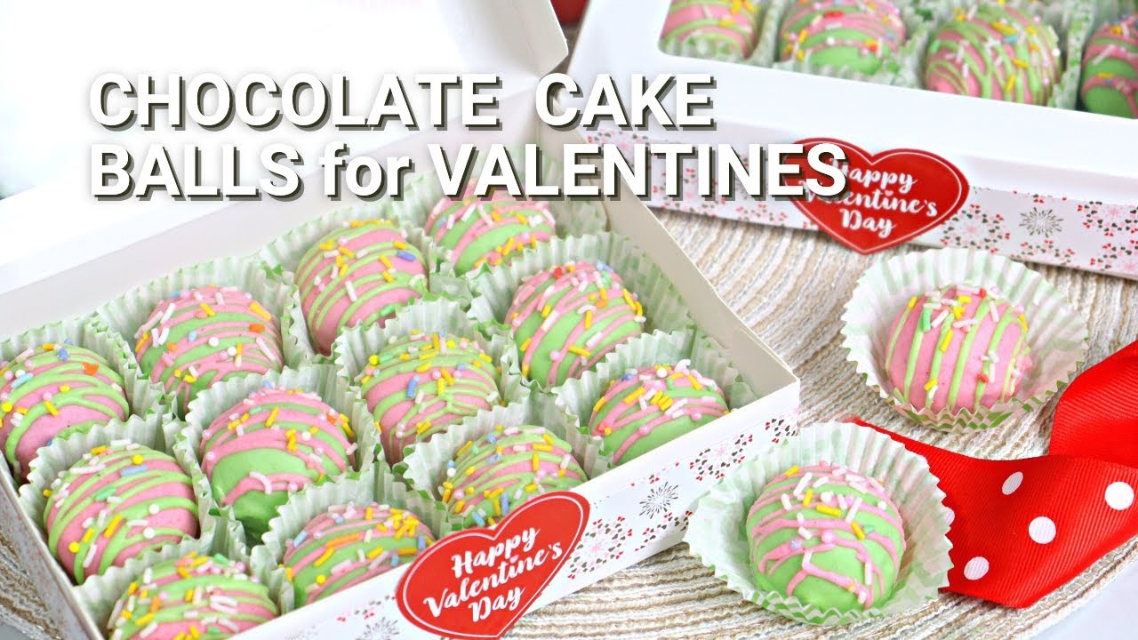 Chocolate Cake Balls Recipe for Valentine's Day