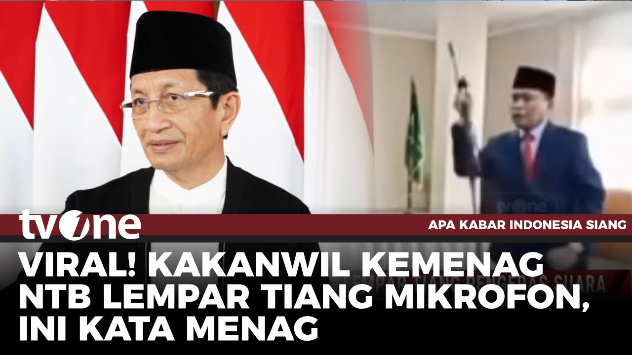 Respon Menag Soal Kakanwil NTB Lempar Tiang Mic dengan Kasar | AKIS tvOne
