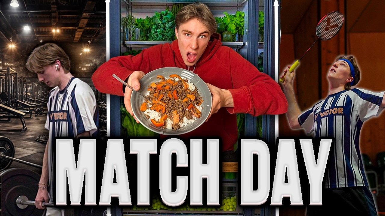 Day In The Life of a BADMINTON PRO - Matchday Edition