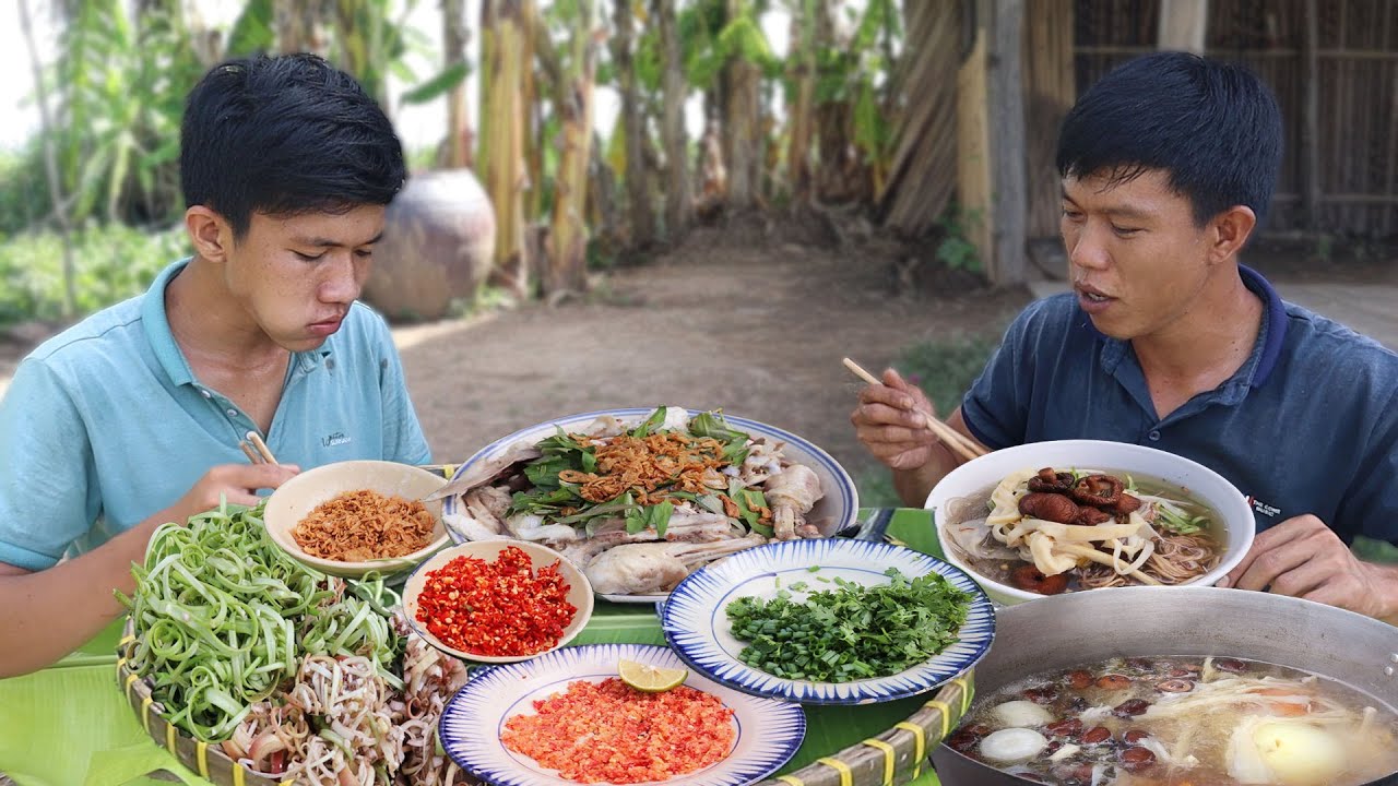 Làm Nồi Miến Gà Ngoài Đồng Cực Ngon | VTNam Vlog #97