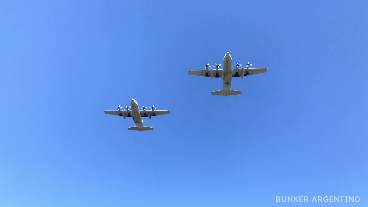Desfile aéreo completo por el Dia de la Fuerza Aérea Argentina en la BAM Morón - 4K - 11/08/2021