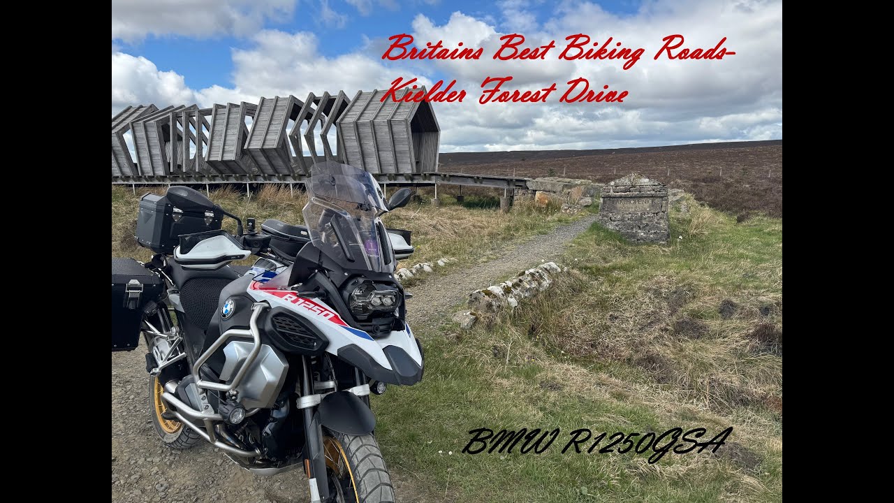 Britains best Roads - Off road track on the Kielder Forest Drive  on my BMW1250gsa