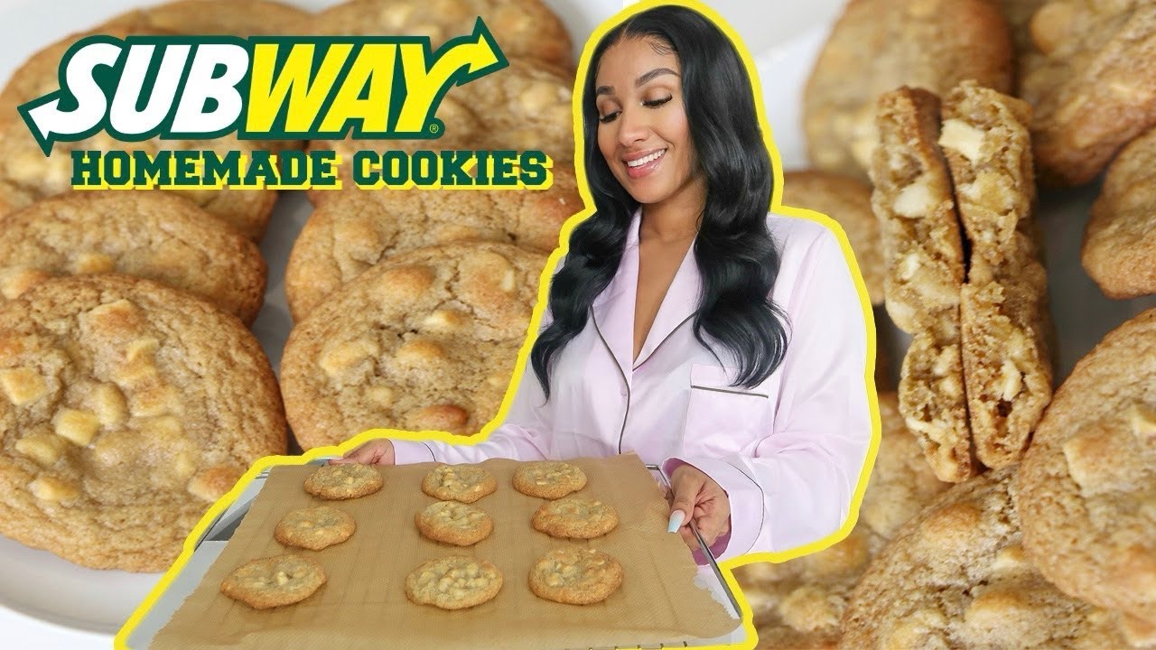 WHITE CHOCOLATE MACADAMIA NUT COOKIES RECIPE LIKE SUBWAY | SHERLINA NYM