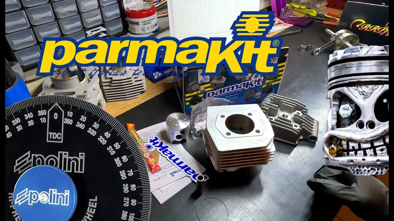 Présentation du kit cylindre PARMAKIT 82cc / 88cc Ø50mm MBK 51 refroidissement par air