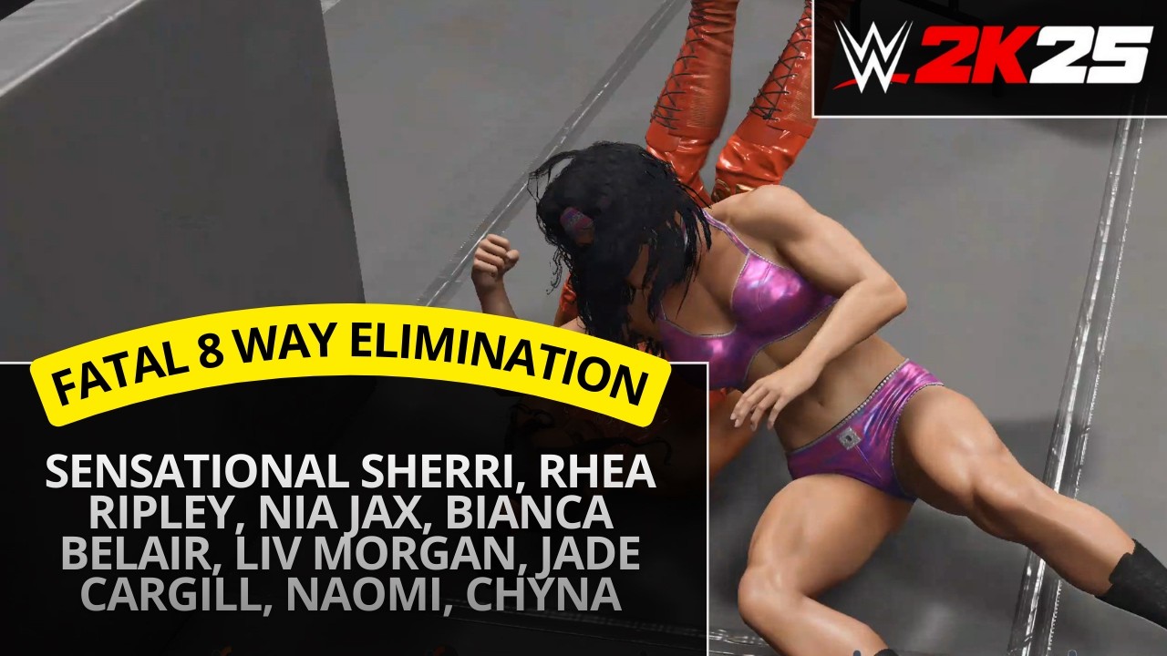 WWE 2K25 – Rhea Ripley vs Bianca Belair vs Nia Jax vs Liv Morgan (Fatal 8 Way Elimination)