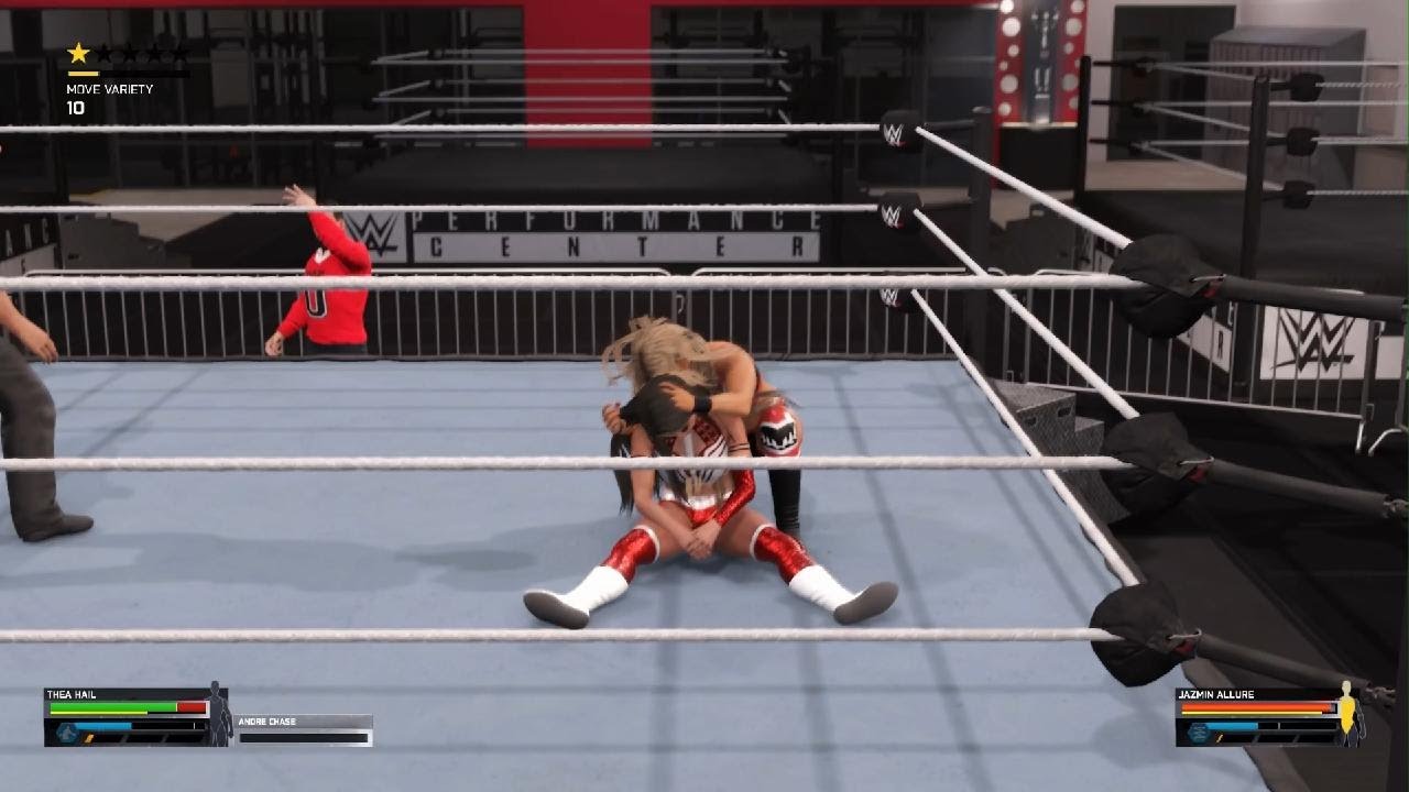 Thea Hail w' Andre Chase vs Jazmin Allure - WWE Performance Center WWE 2K25