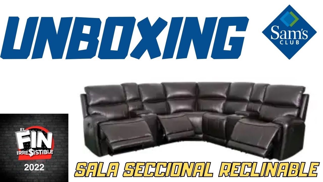 ✅ UNBOXING Sala Seccional Reclinable Member's Mark con Consola y USB en Sams Club Fin Irresistible