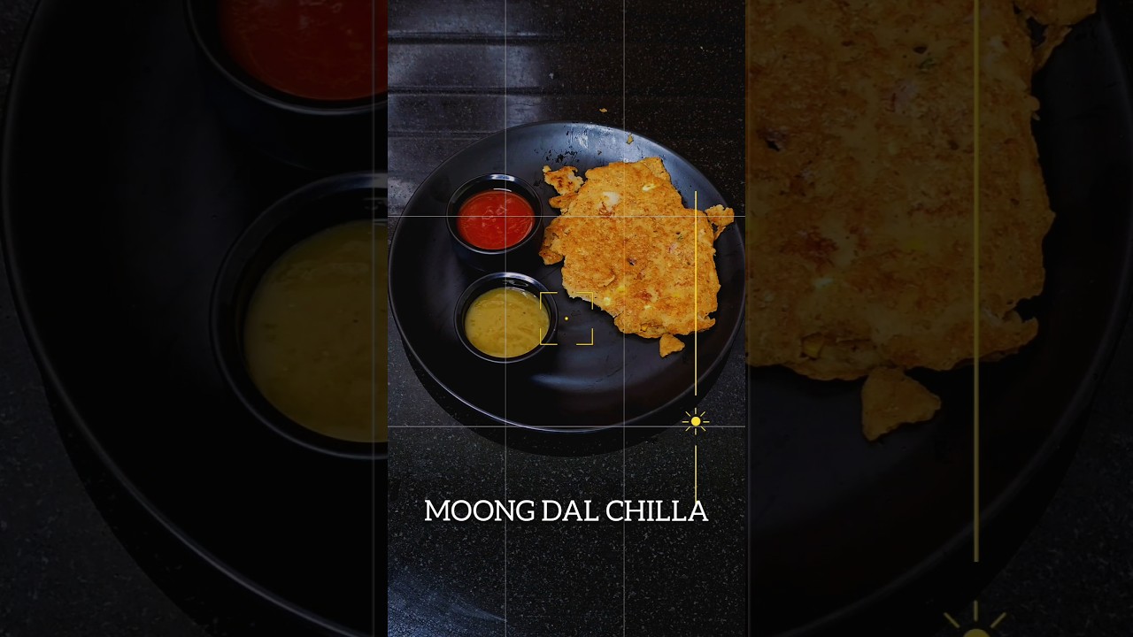 Treading Recipe Of Moong Dal Chilla #shorts #recipe #chilla #moongdal
