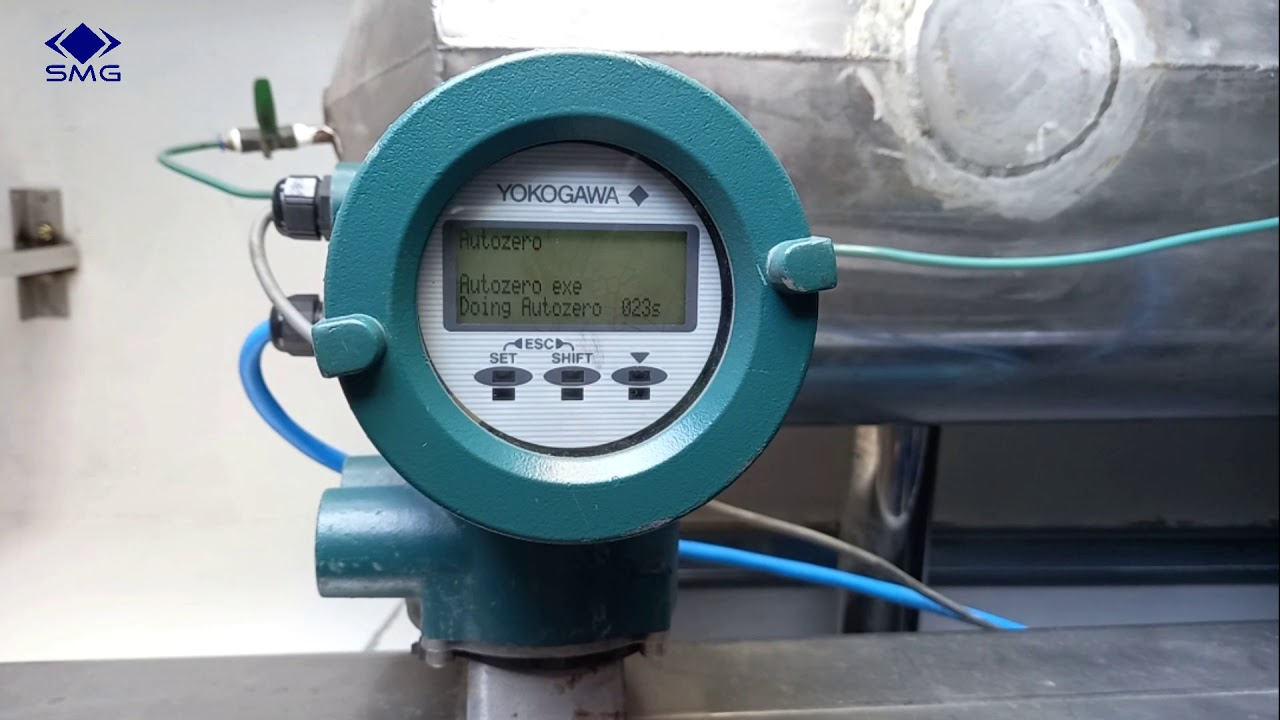 การ SET ZERO MASS FLOW YOKOGAWA