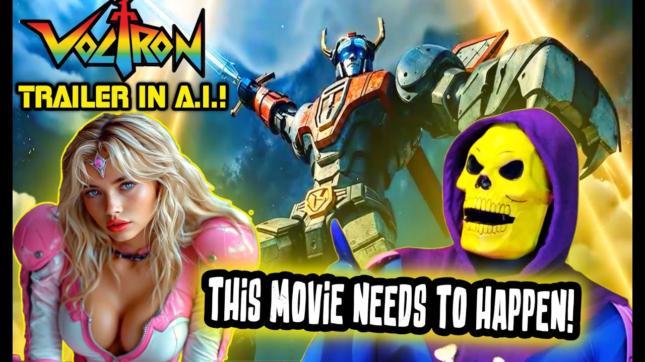 Трейлер «Вольтрона» с искусственным интеллектом! (Этот фильм должен выйти!) СКЕЛЕТОР РЕАКТИРУЕТ!