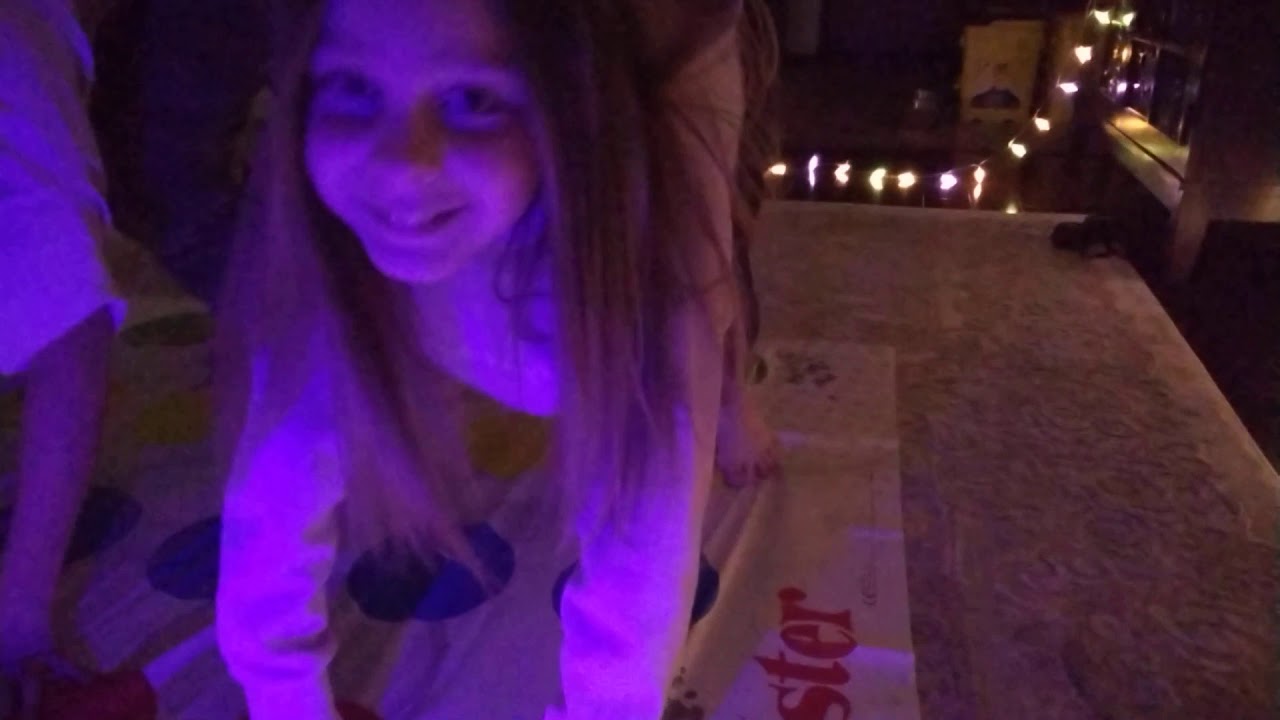 Playing Twister with our bffs