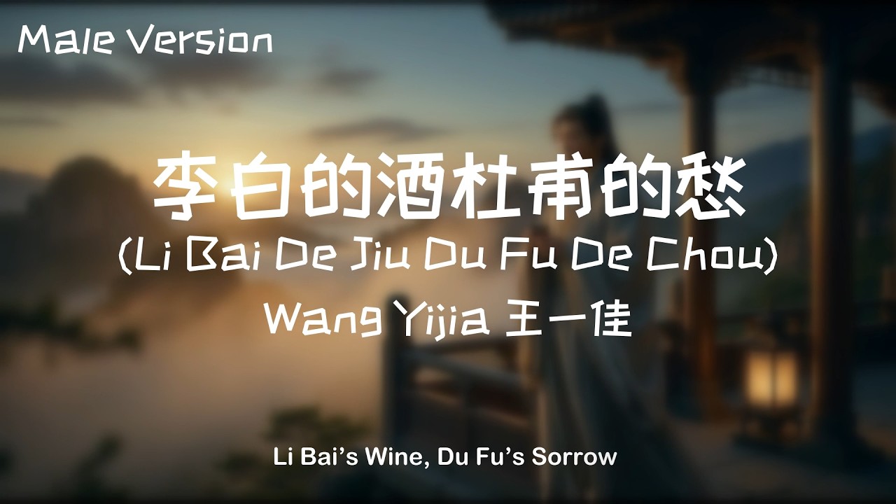 李白的酒杜甫的愁 (Li Bai De Jiu Du Fu De Chou) – Wang Yijia 王一佳 (Male Acoustic Cover)