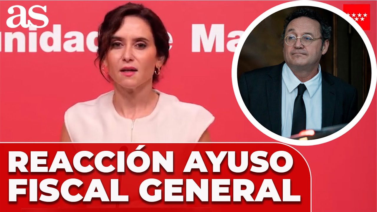 La REACCIÓN de AYUSO a la SENTENCIA del FISCAL GENERAL del ESTADO | DISCURSO COMPLETO