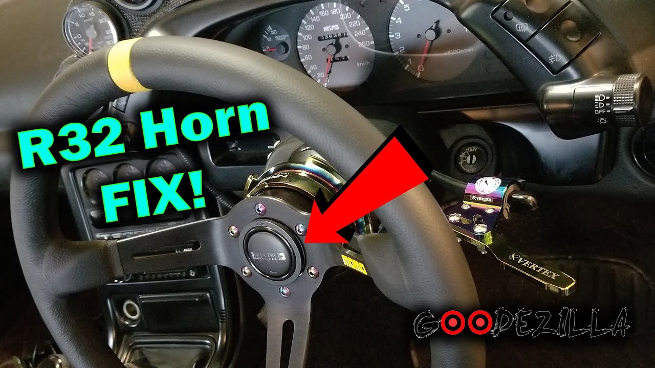 R32 Skyline Horn Fix with Aftermarket Steering Wheel | How To