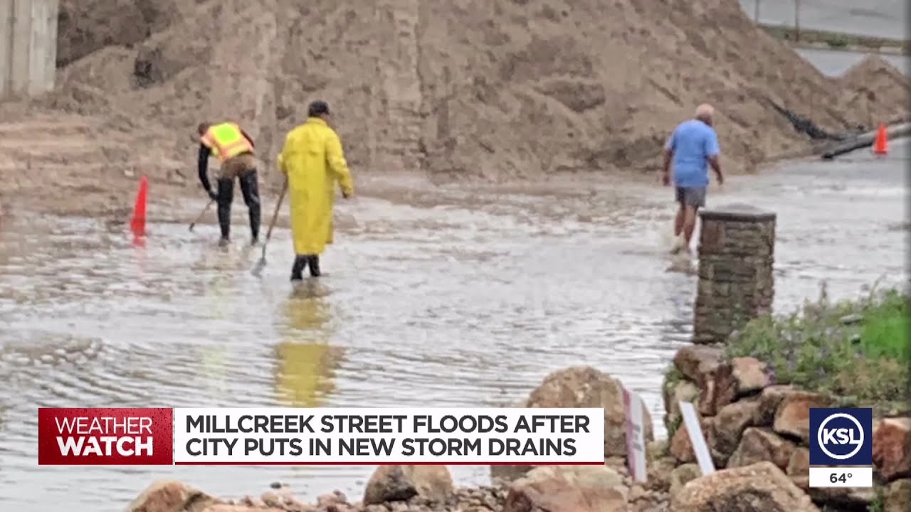 Millcreek street floods after city puts in new storm drains