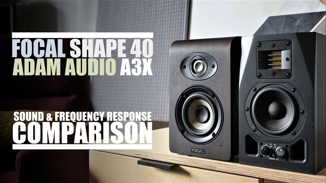 Adam Audio A3X против Focal Shape 40 || Сравнение звука и частотных характеристик