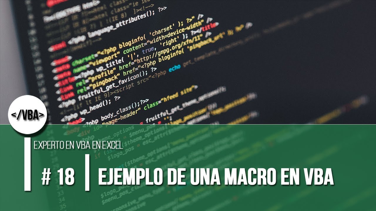 Ejemplo de macro en VBA