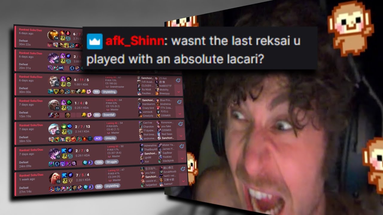 sanchovies is banished to lacari queue