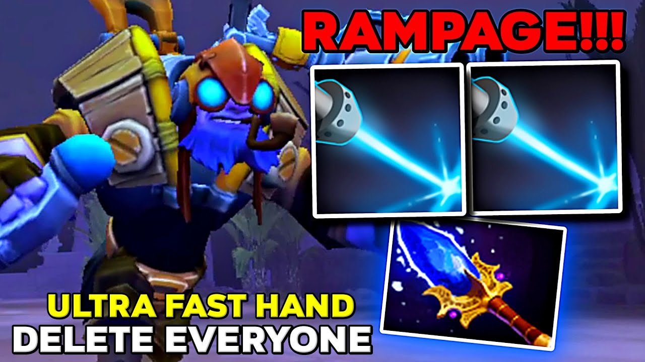 Delete Everyone Laser Aghanim Tinker Burst + RAMPAGE Ultra Fast Hand - Dota 2