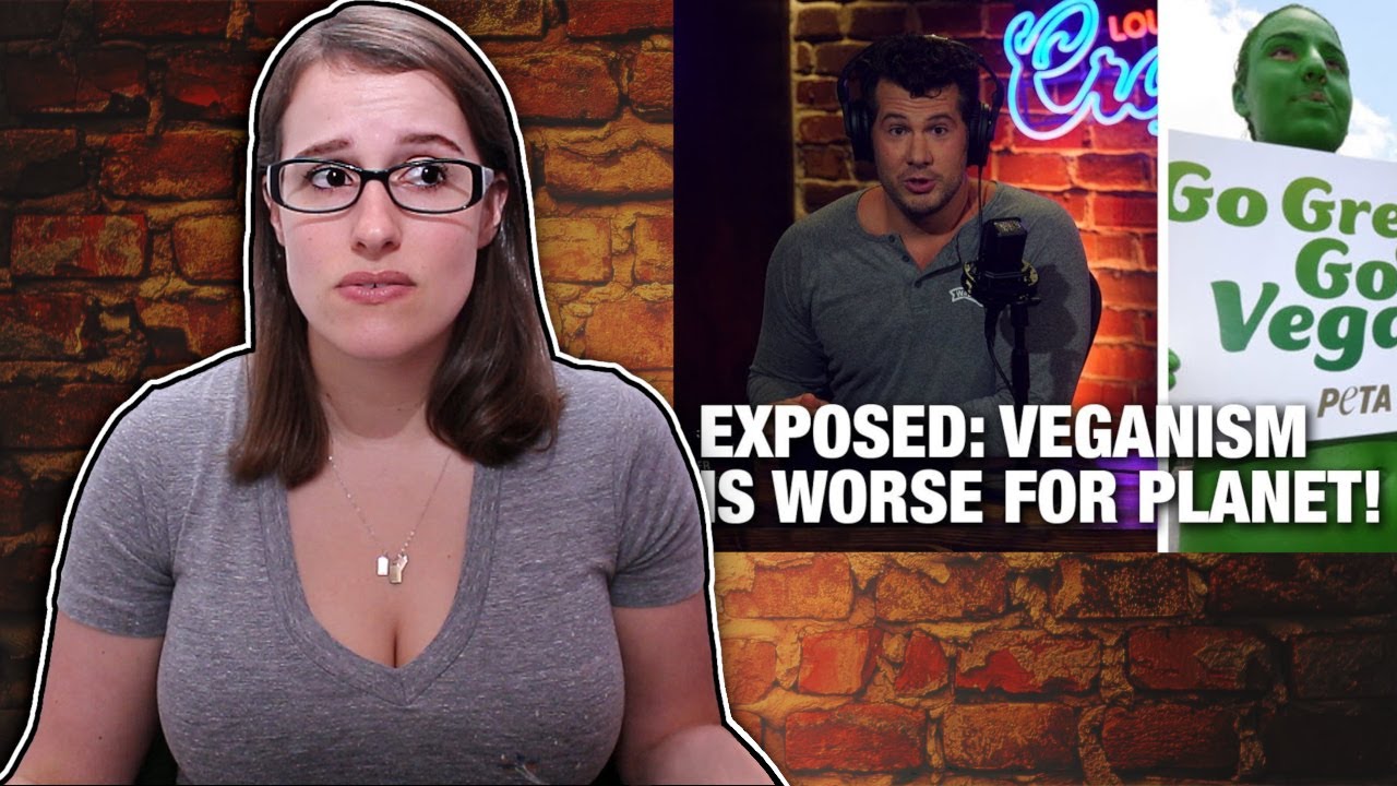 Crowder doesn't understand veganism or sustainability or climate change or math or like anything