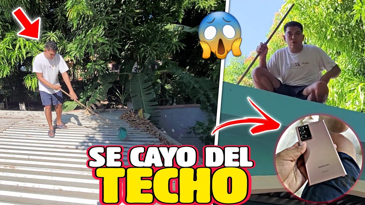 SUBI AL TECHO DE MI CASA Y TUVE UN ACCIDENTE 😨 MIRA LO QUE ME PASO!