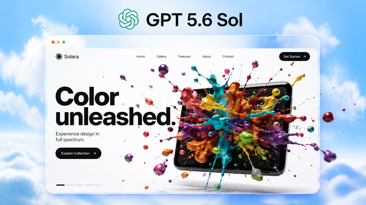 GPT-5.6 Sol создаёт невероятно красивые веб-сайты
