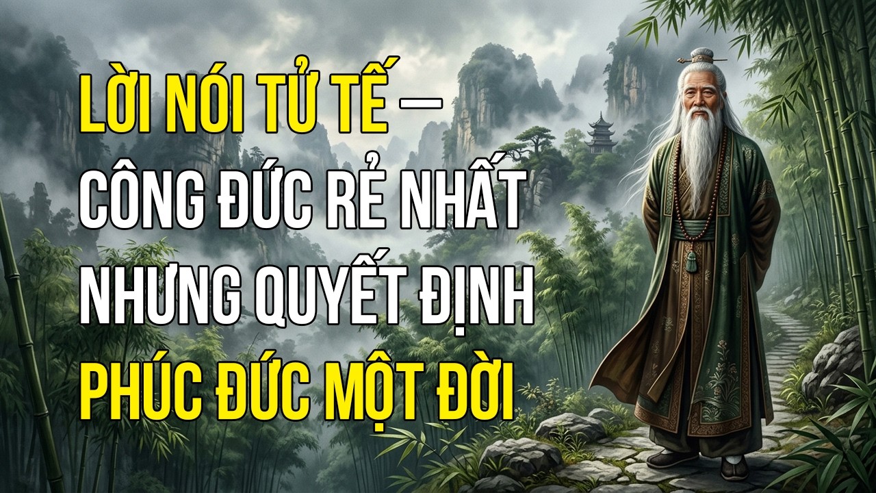 LỜI NÓI TỬ TẾ – CÔNG ĐỨC RẺ NHẤT NHƯNG QUYẾT ĐỊNH PHÚC ĐỨC MỘT ĐỜI – Bài Học Sâu Sắc Từ Cổ Nhân