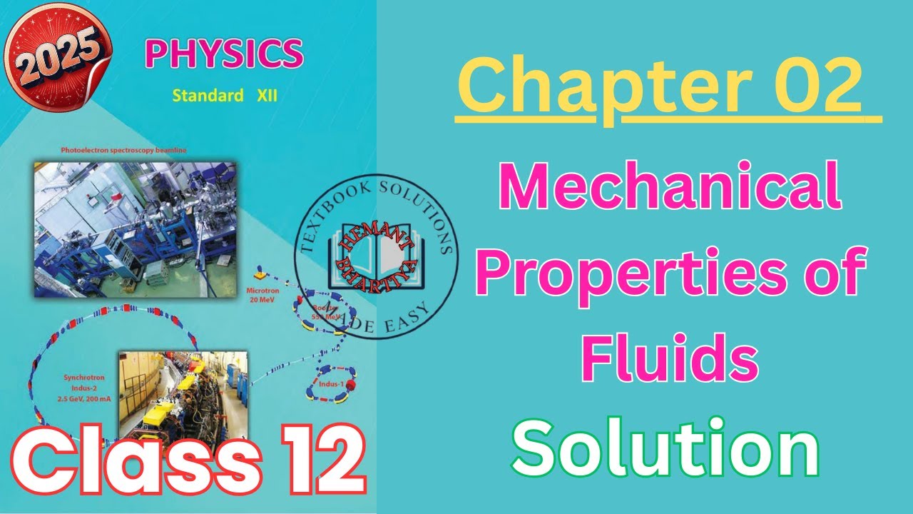 Mechanical Properties of Fluids | Class 12 Physics Chapter 2 | Exercise Solutions