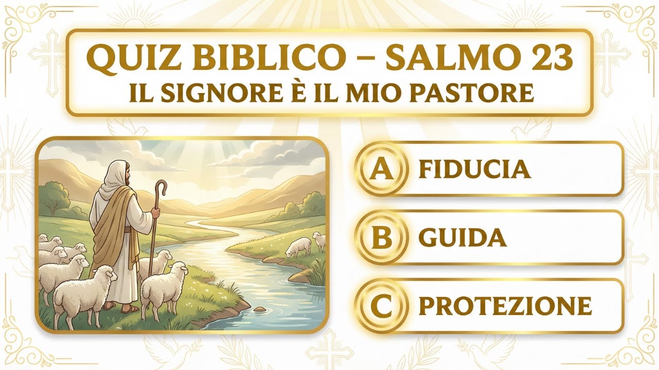 Quiz Biblico Salmo 23 | Il Signore è il Mio Pastore