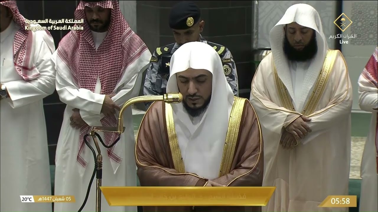 صلاة الفجر ٥ شعبان ١٤٤٧هـ لفضيلة الشيخ د.#الوليد_الشمسان من #المسجد_الحرام 