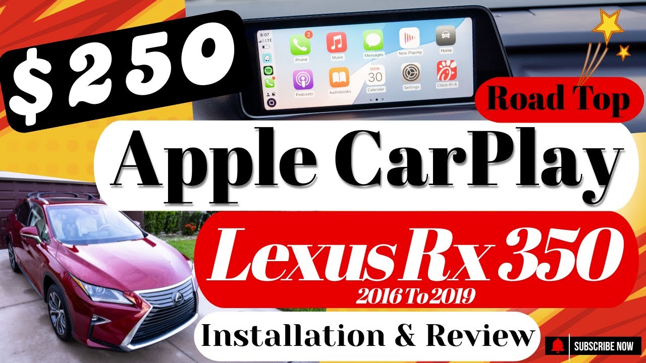 Upgrade Your Ride with Rod Top Apple CarPlay {2016 to 2019} Lexus Rx350