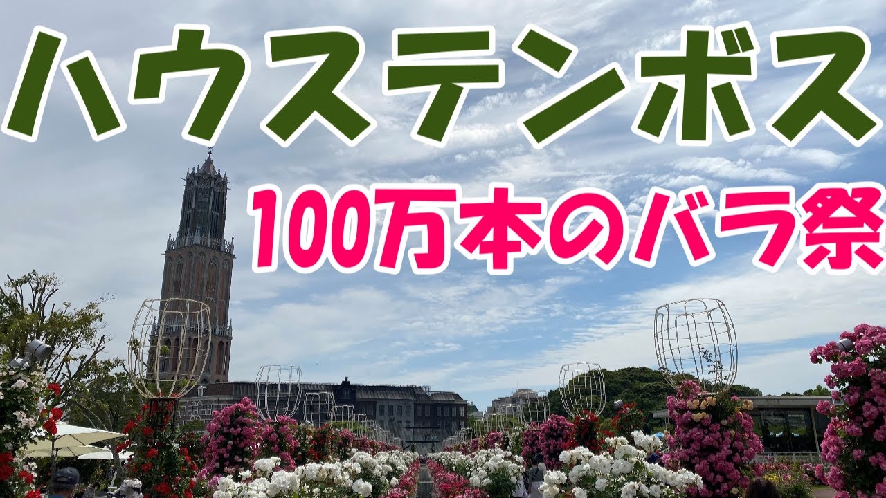 【ハウステンボス】アジア最大級2000品種100万本のバラ祭