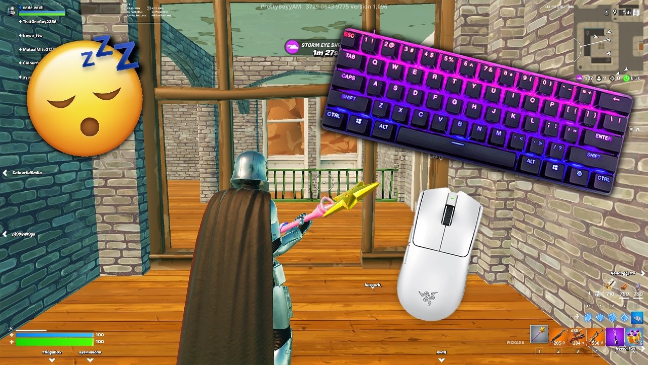 SteelSeries Apex Pro Mini ASMR 😴 Fortnite Keyboard Sounds Gameplay 240FPS 4K