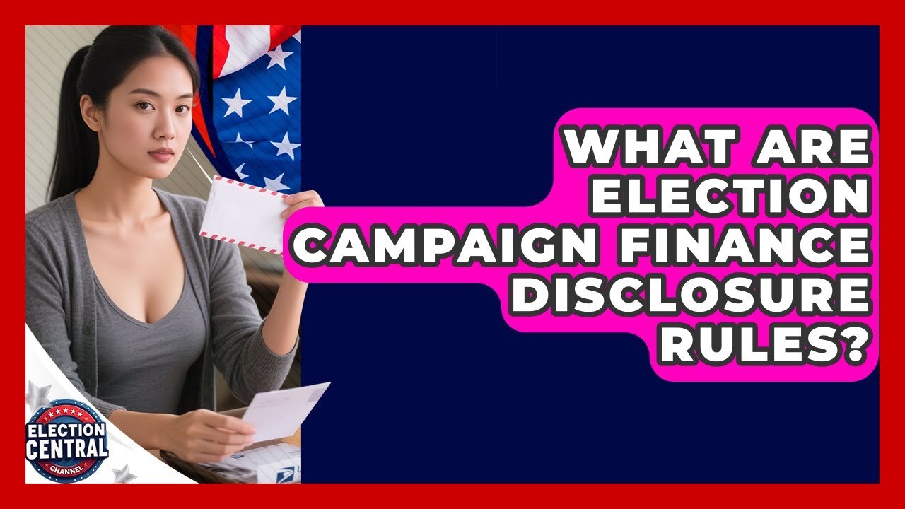 What Are Election Campaign Finance Disclosure Rules? | Election Central Channel News